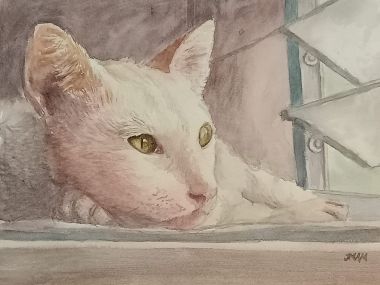 Cat by the Window (2021) - Jirah May Millano