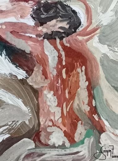 Hublas: Nude 2023 Ala Amorsolo Nude 1953-2 (2023) - Jaime Tacuyan Jr.