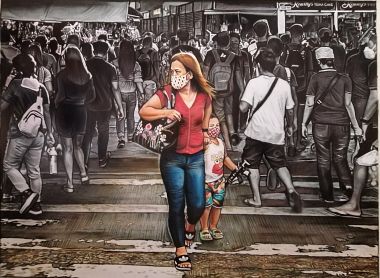 Modern Madonna and Child in the Midst of a Pandemic () - Grain Foundation for PWD Inc.