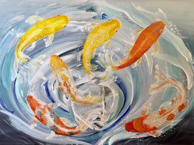 Water Runway No.9 (Lucky Koi) (2024) - Irma Blanche Domingo