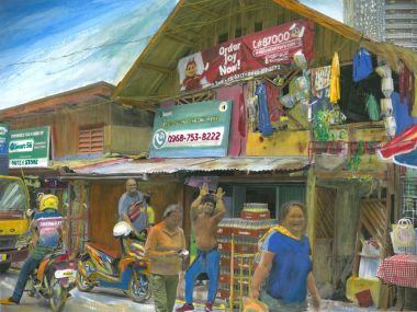 A Street Scene Barangay Luz, Cebu (2023) - Peter Bruce