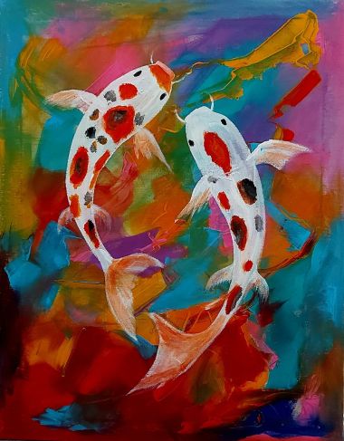Lucky Koi Fishes (Eternal Dance) (2024) - Joel "JOPAN" Panarigan