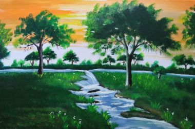 Greenfield at Sunset (2021) - Herlyn Villanueva