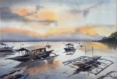 Sunset in Marigondon (2023) - Julianne Delmar