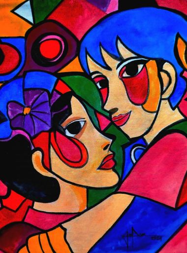 Mother and Child (Woven Together) (2024) - Joel "JOPAN" Panarigan