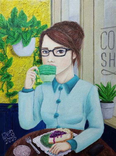 Girl at Coffee Shop (2025) - Stanley Mon (Pheng)