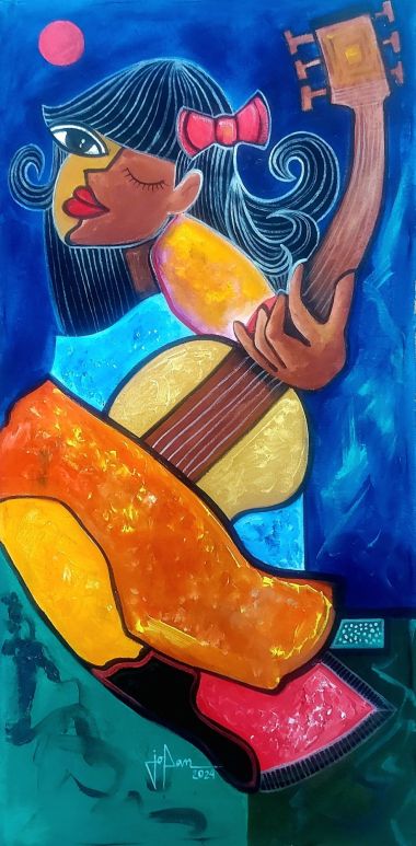 Girl with Golden Guitar (2024) - Joel "JOPAN" Panarigan