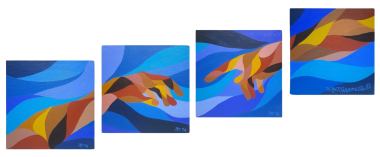 Imago Dei,  Homage to Michelangelo's The Creation of Adam (2023) - Ket Carbonilla