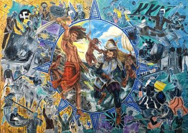 Hibla (A Two-Way Painting) (2020) - Christine Faye Chelabian