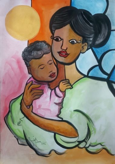 Mother and Child (Radiant Bond) (2022) - Joel "JOPAN" Panarigan