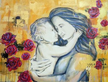 Mother and child: Embrace (2021) - Christelle Arroyo
