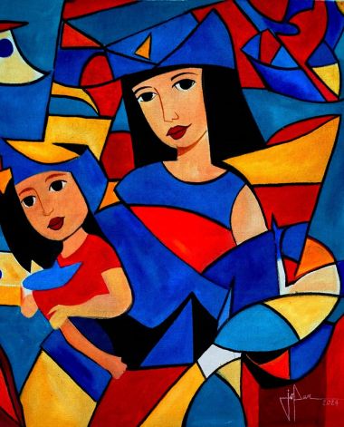 Mother and Child (Pieces of Joy) (2024) - Joel "JOPAN" Panarigan