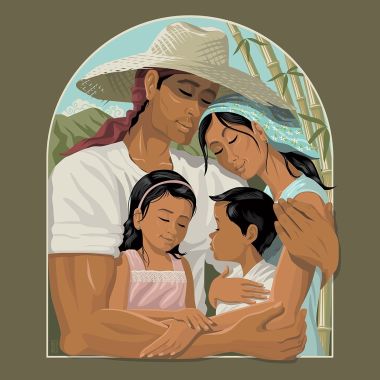 Bukid 2.2 (Sublimation Ink on Fabric) (2022) - Jojo Limpo