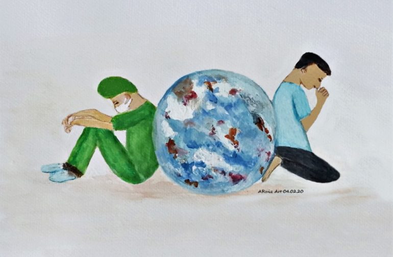 Cebu-based Artist Takes Inspiration from the Virus Pandemic