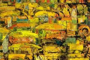 "Jeepneys" by Vicente Manansala