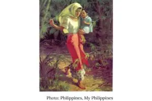 Ina at Anak by Fernando Amorsolo