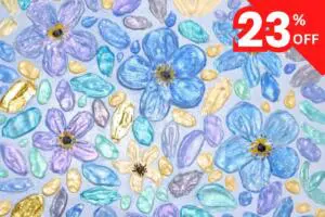 floral painting birthstone september